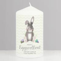 Personalised Easter Bunny Pillar Candle Extra Image 1 Preview